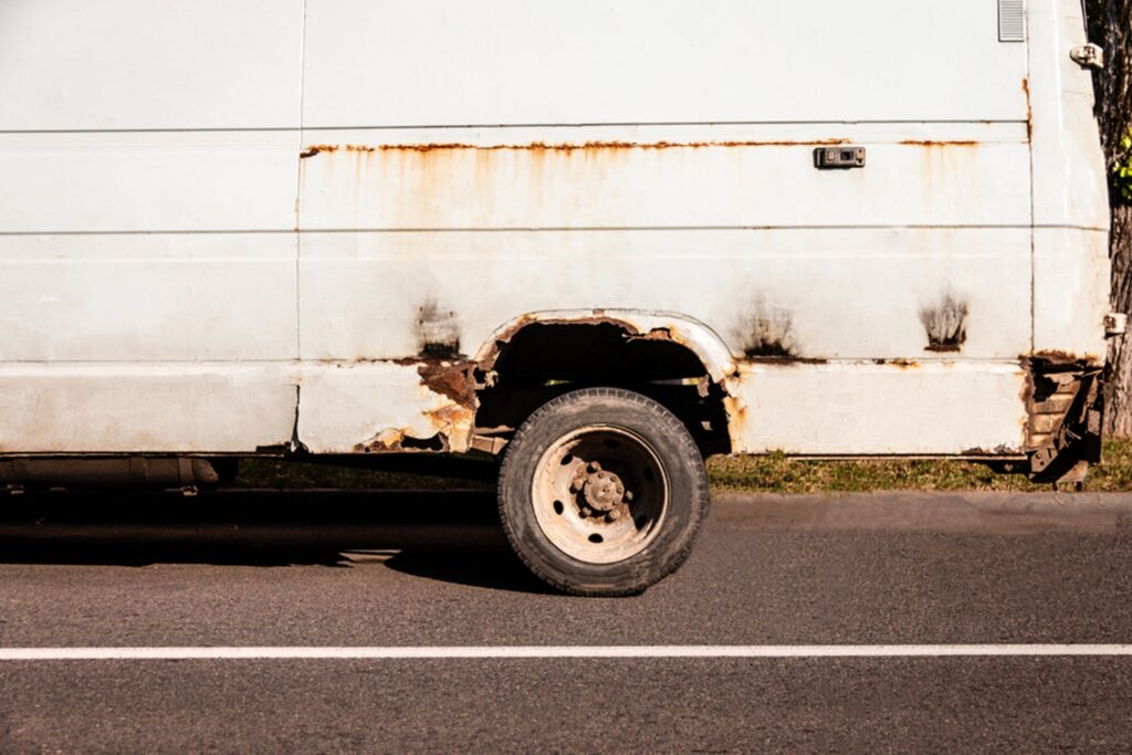 rusty van